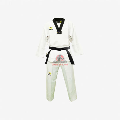 Picture of Võ Phục Taekwondo Hiệu Kwon Vải Kaki Kim Cương Vai Trơn