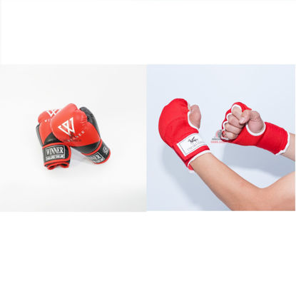 Ảnh của COMBO - Găng Boxing Winner + Băng Xỏ Tay Unicorn Power