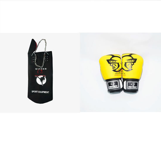 Ảnh của COMBO - Vỏ Bao Cát Dây Xích Winner + Găng Boxing Pretorian